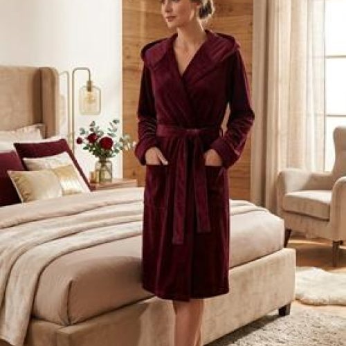 Халат Gull (50-56) G445 wine (деми) Gull G445 wine