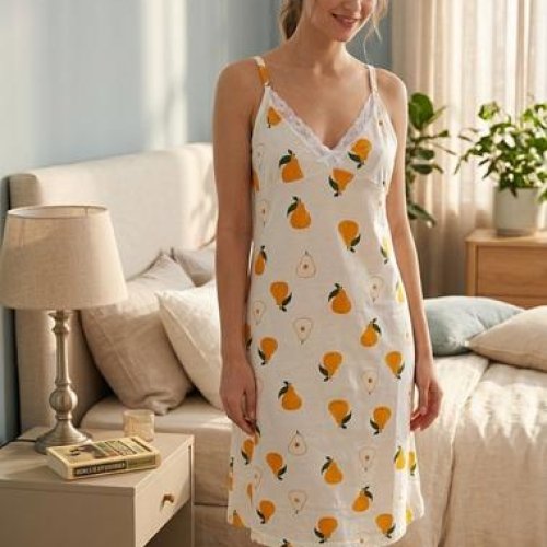 Ночнушка Gull (46-54) 293 white-yellow (лето) Gull 293 white-yellow