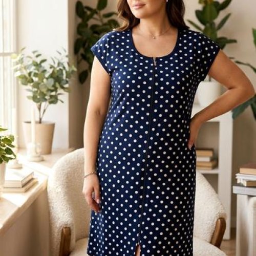 Халат Gull (50-60) 20 navy (лето) Gull 20 navy