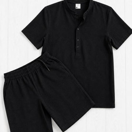 Костюм Shoptime (M-3XL) 733 black (лето) Shoptime 733 black