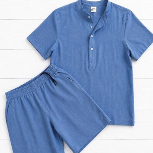 Костюм Shoptime (M-3XL) 733 blue (лето) Shoptime 733 blue