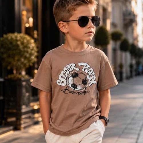 Футболка Major kids (110-128) 3708 brown (лето) Major kids 3708 brown