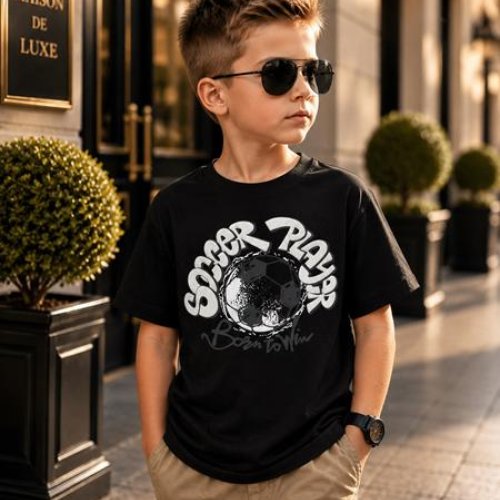 Футболка Major kids (110-128) 3708 black (лето) Major kids 3708 black