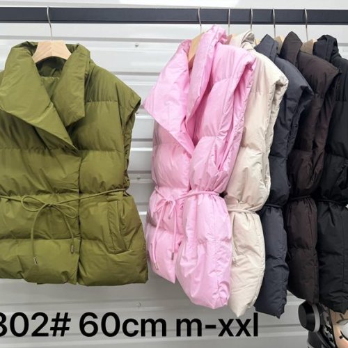 Жилетка Oukali (M-2XL) 1802 black (деми) Oukali 1802 black