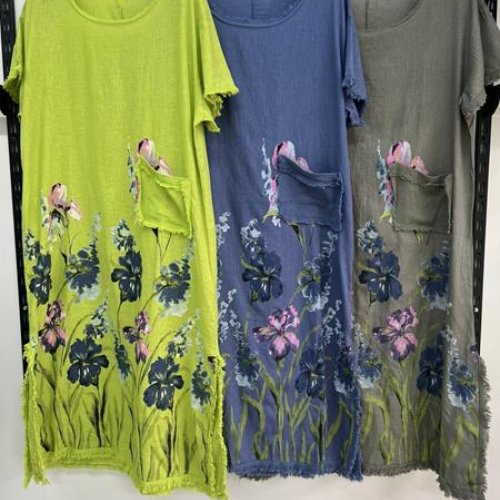 Платье Estima (3XL-6XL) 10808 khaki (лето) Estima 10808 khaki