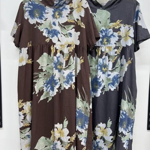 Платье Estima (3XL-6XL) 23026 brown (лето) Estima 23026 brown