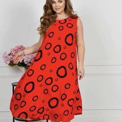 Сарафан Estima (54-56) 072 red-black (лето) Estima 072 red-black