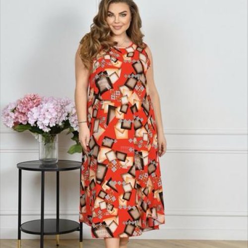 Сарафан Estima (54-56) 072 red-beige (лето) Estima 072 red-beige