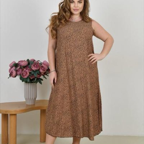 Сарафан Estima (54-56) 072 brown-black (лето) Estima 072 brown-black
