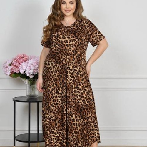 Платье Estima (54-56) 081 brown (лето) Estima 081 brown