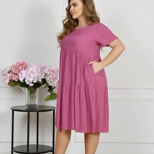 Платье Estima (52-56) 2172 pink (лето) Estima 2172 pink