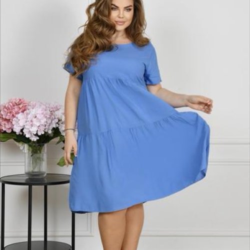 Платье Estima (52-56) 2172 l.blue (лето) Estima 2172 l.blue
