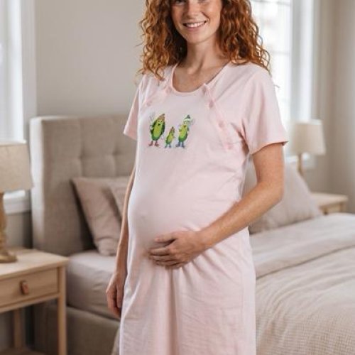 Ночнушка Trikotag (S-XL) T251 l.pink (лето) Trikotag T251 l.pink