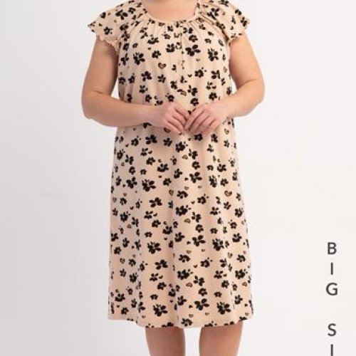 Ночнушка Trikotag (XL-4XL) 601064 beige (лето) Trikotag 601064 beige