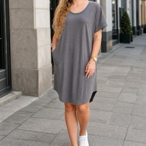 Ночнушка Trikotag (XL-4XL) T289 grey (лето) Trikotag T289 grey
