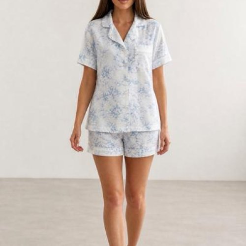Пижама Trikotag (L-2XL) T358 l.blue (лето) Trikotag T358 l.blue