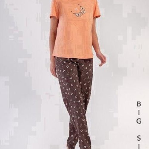 Пижама Trikotag (XL-4XL) T370 peach (деми) Trikotag T370 peach