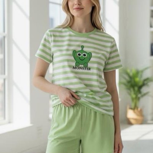 Пижама Trikotag (M-2XL) T305 l.green (лето) Trikotag T305 l.green