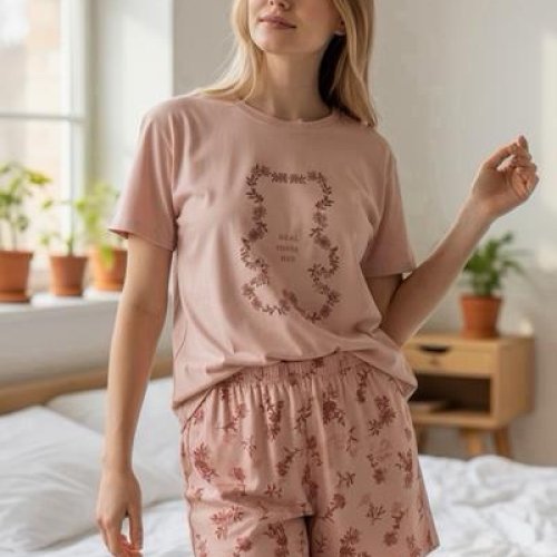 Пижама Trikotag (M-2XL) T327 pink (лето) Trikotag T327 pink
