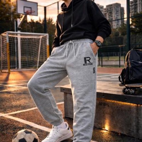 Штаны спорт Major kids (140-164) L909 l.grey (деми) Major kids L909 l.grey