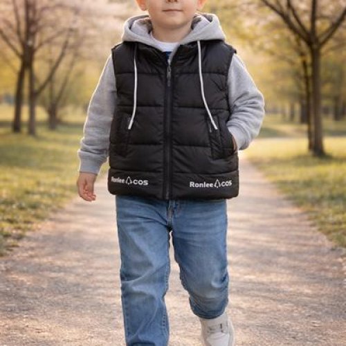 Жилетка Major kids (74-104) 6M-18 black (деми) Major kids 6M-18 black