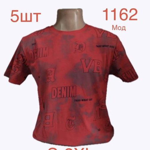 Футболка Надийка (S-2XL) 1162 red (лето) Надийка 1162 red