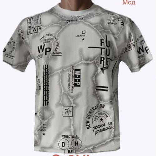 Футболка Надийка (S-2XL) 0758 white (лето) Надийка 0758 white