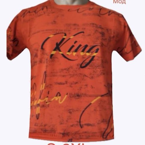 Футболка Надийка (S-2XL) 0758 orange (лето) Надийка 0758 orange