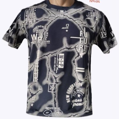 Футболка Надийка (S-2XL) 0758 navy (лето) Надийка 0758 navy