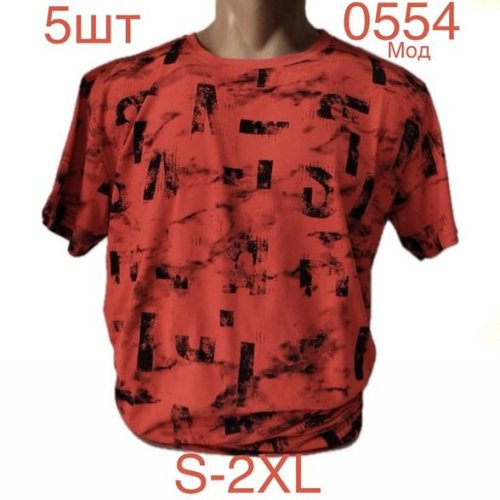 Футболка Надийка (S-2XL) 0554 red (лето) Надийка 0554 red