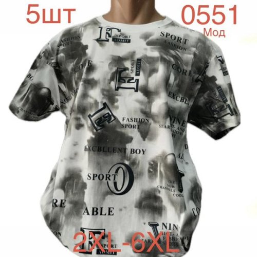 Футболка Надийка (2XL-6XL) 0551 white (лето) Надийка 0551 white