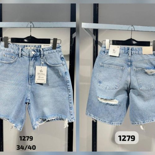 Шорты Jeans Club (34-40) 1279 l.blue (лето) Jeans Club 1279 l.blue