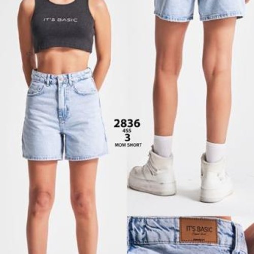 Шорты Jeans Club (34-40) 2836-4S5-3 l.blue (лето) Jeans Club 2836-4S5-3 l.blue