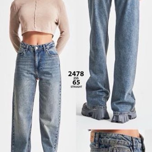 Джинсы Jeans Club (34-42) 2478-2S5-65 blue (деми) Jeans Club 2478-2S5-65 blue