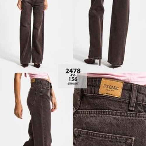 Джинсы Jeans Club (34-42) 2478-4S6-156 brown (деми) Jeans Club 2478-4S6-156 brown