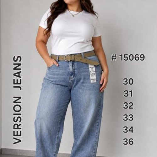 Джинсы Jeans Club (30-36) 15069 l.blue (деми) Jeans Club 15069 l.blue