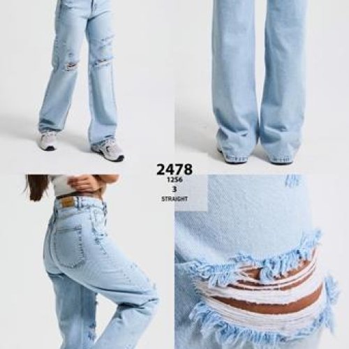 Джинсы Jeans Club (34-42) 2478-12S6-3 l.blue (деми) Jeans Club 2478-12S6-3 l.blue