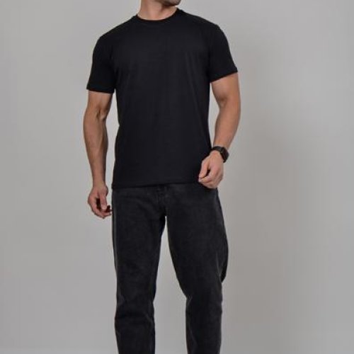 Футболка 2BRO (2XL-6XL) BR1051 black (лето) 2BRO BR1051 black