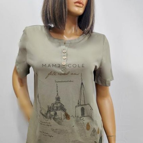Футболка LIDA (52-62) 1403 olive (лето) LIDA 1403 olive