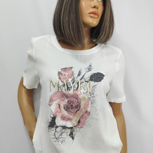 Футболка LIDA (52-62) 2455 white (лето) LIDA 2455 white