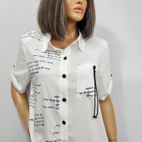 Рубашка LIDA (52-62) 2480 white (лето) LIDA 2480 white