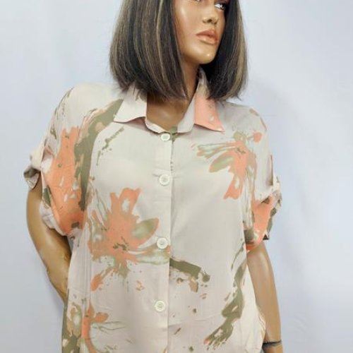 Рубашка LIDA (52-62) 2492 beige (лето) LIDA 2492 beige