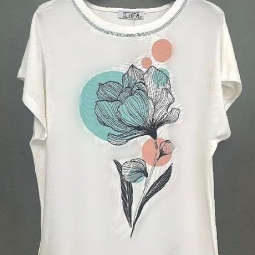 Футболка LIDA (52-62) 2779 white (лето) LIDA 2779 white
