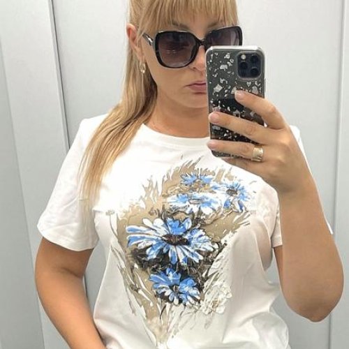 Футболка LIDA (50-60) 3721 white (лето) LIDA 3721 white