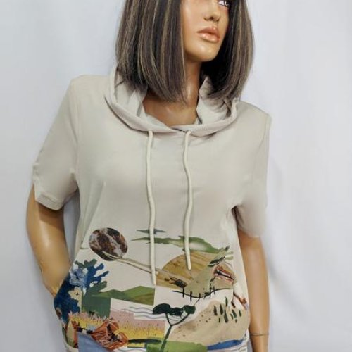 Футболка LIDA (52-62) 8705 beige (лето) LIDA 8705 beige