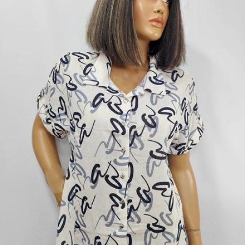 Рубашка LIDA (52-62) 9395-2 milk (лето) LIDA 9395-2 milk