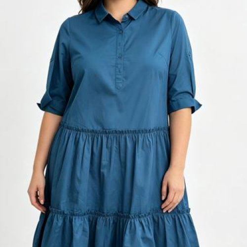 Платье LIDA (50-60) S61325 blue (лето) LIDA S61325 blue