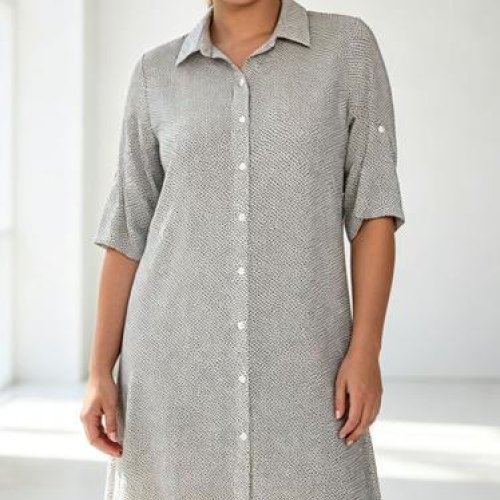 Платье LIDA (50-60) S61590 l.grey (лето) LIDA S61590 l.grey