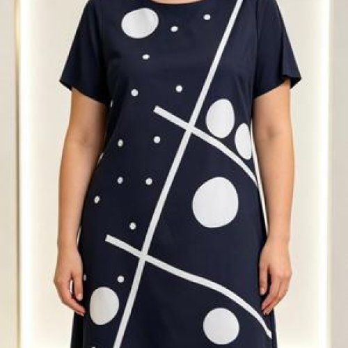 Платье LIDA (52-62) S61902 navy (лето) LIDA S61902 navy