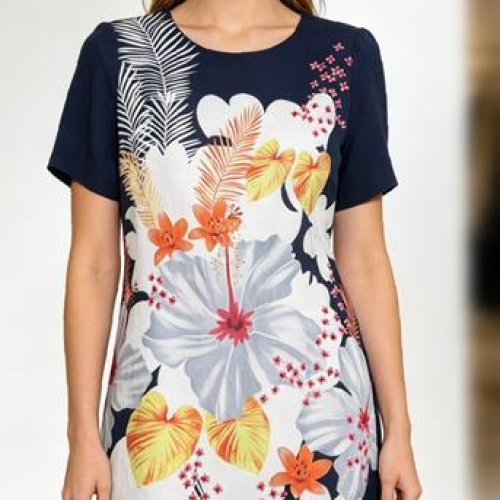 Платье LIDA (50-60) S62782 navy (лето) LIDA S62782 navy